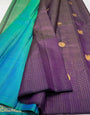 Captivating Purple Soft Silk Saree With Improbable Blouse Piece