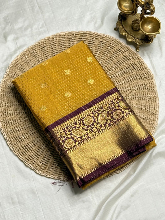 Beguiling Mustard Soft Silk Saree With Efflorescence Blouse Piece