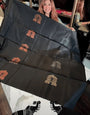 Adorning Black Soft Banarasi Silk Saree With Profuse Blouse Piece