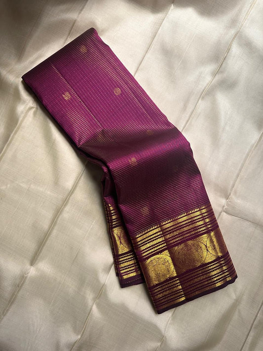 Tremendous Wine Soft Banarasi Silk Saree With Posh Blouse Piece