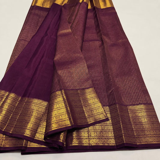 Exquisite Purple Pure Banarasi Silk Saree With Ineffable Blouse Piece