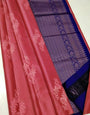 Traditional Pink Soft Silk Saree With Adorable Blouse Piece