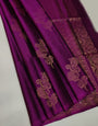 Divine Magenta Soft Silk Saree With Enthralling Blouse Piece