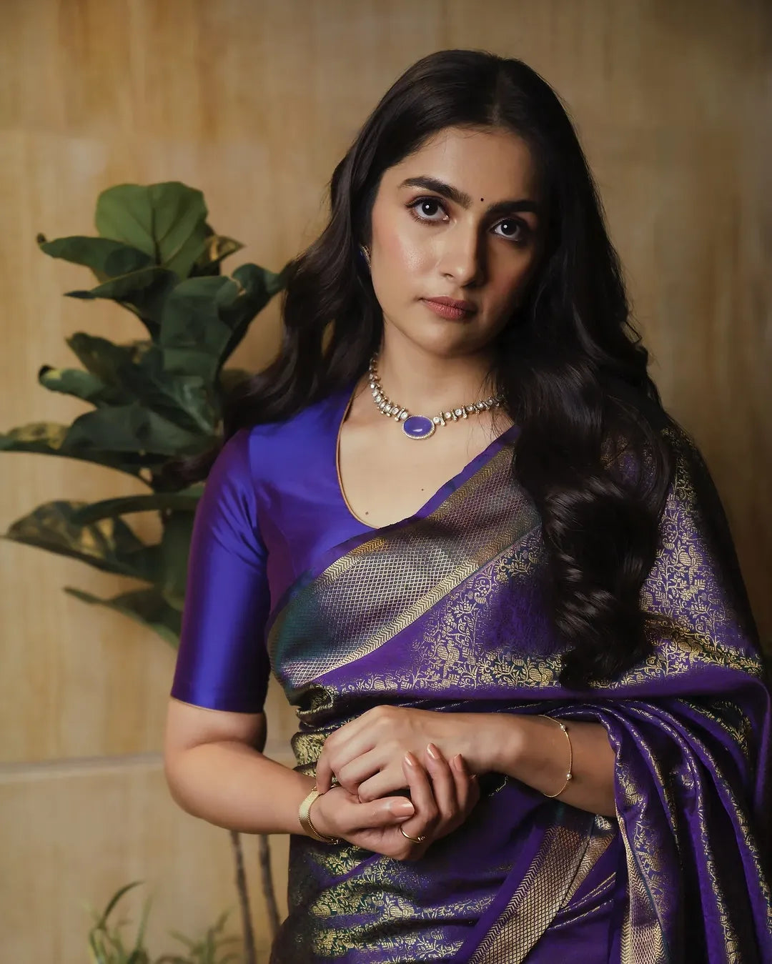 Propinquity Royal Blue Soft Silk Saree With Surreptitious Blouse Piece