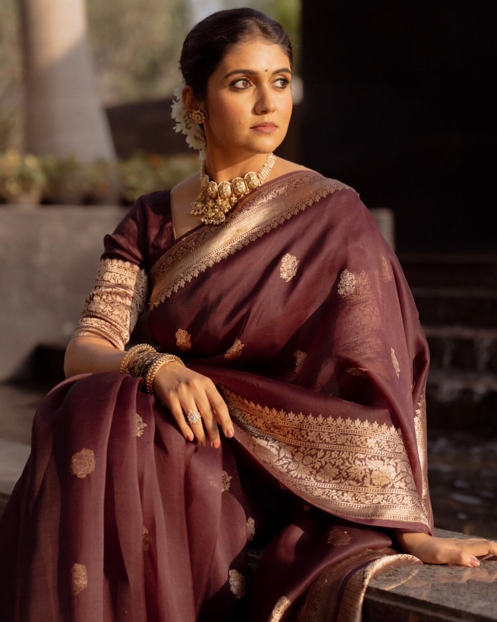 Vivacious Wine Soft Silk Saree With Scrupulous Blouse Piece
