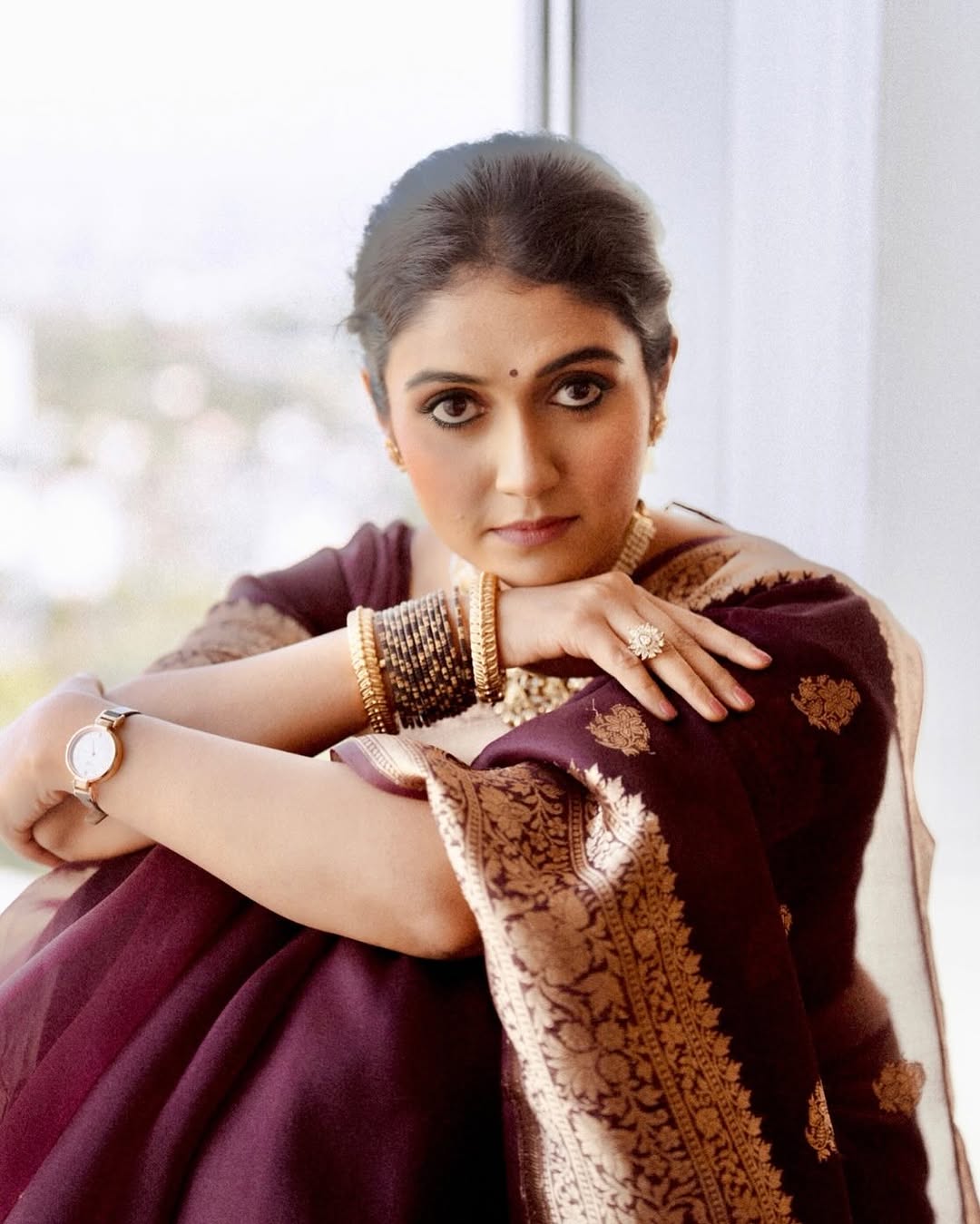 Vivacious Wine Soft Silk Saree With Scrupulous Blouse Piece