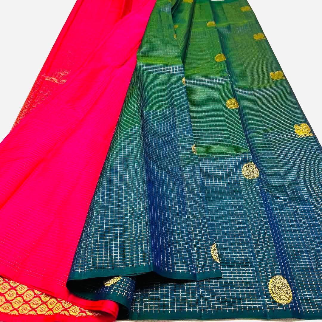 Admirable Blue Soft Silk Saree With Effulgent Blouse Piece