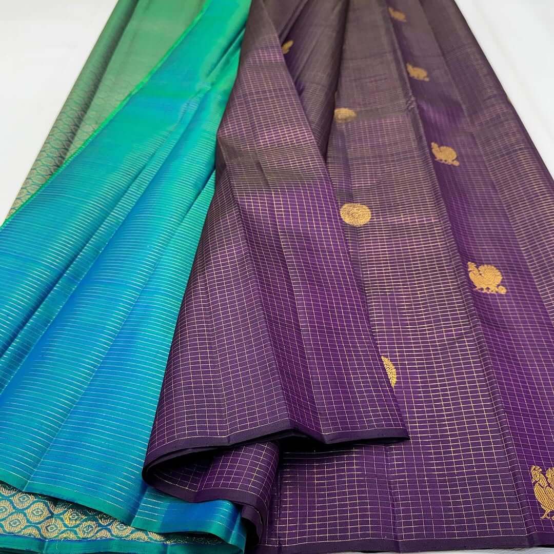 Captivating Purple Soft Silk Saree With Improbable Blouse Piece