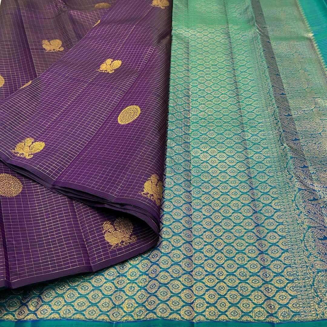 Captivating Purple Soft Silk Saree With Improbable Blouse Piece