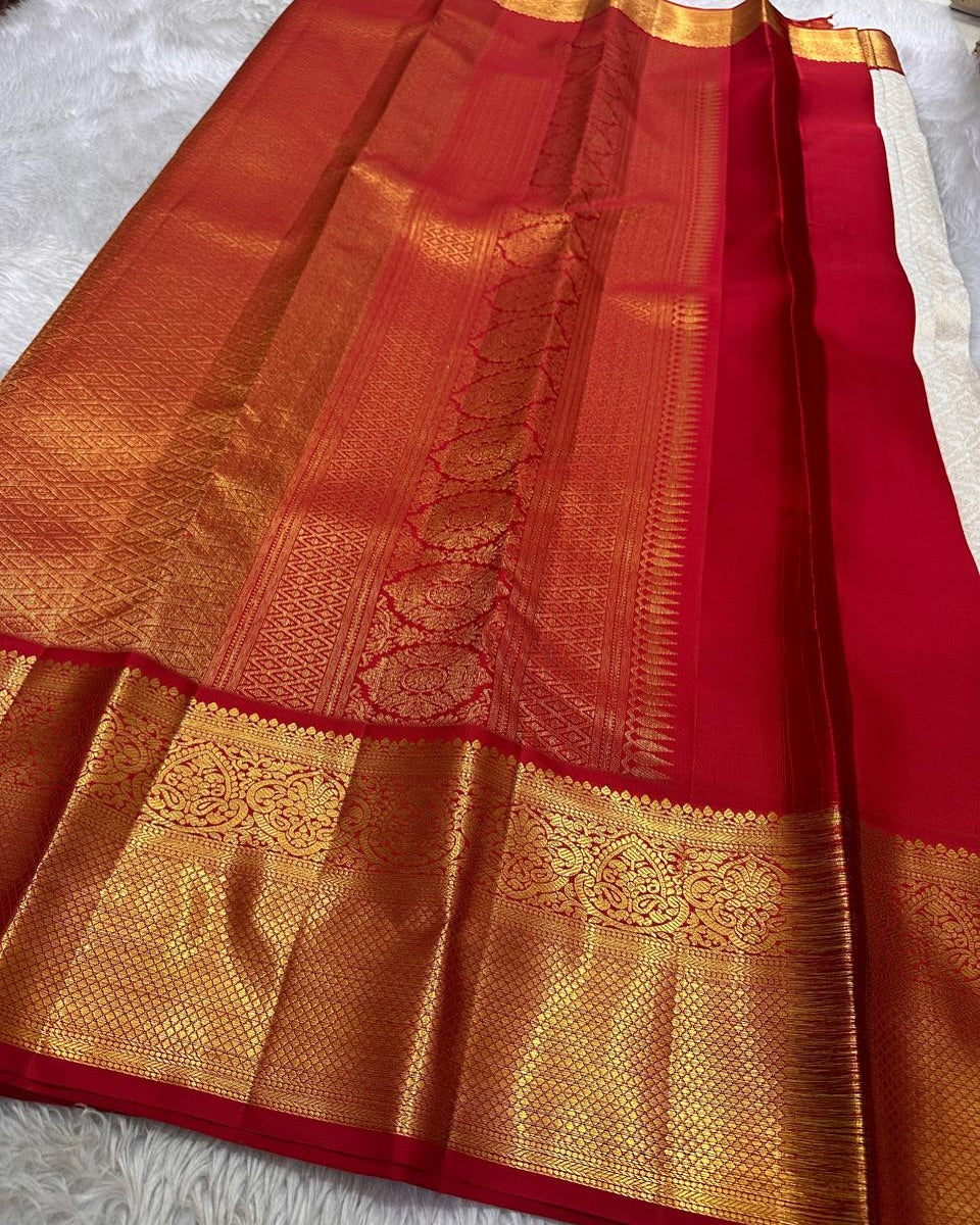 Delightful Beige Soft Silk Saree With Breathtaking Blouse Piece
