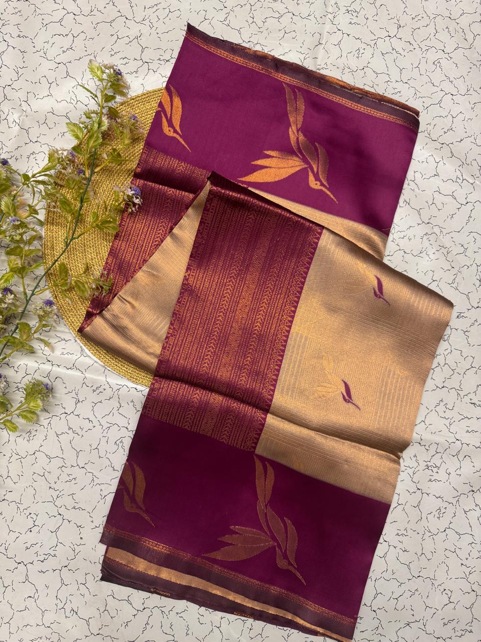 Felicitous Beige Soft Banarasi Silk Saree With Flattering Blouse Piece