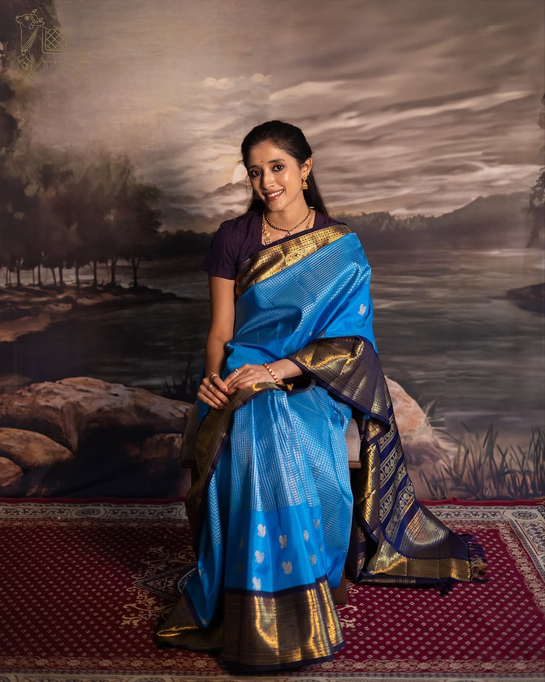 Exceptional Firozi Soft Silk Saree With Amiable Blouse Piece