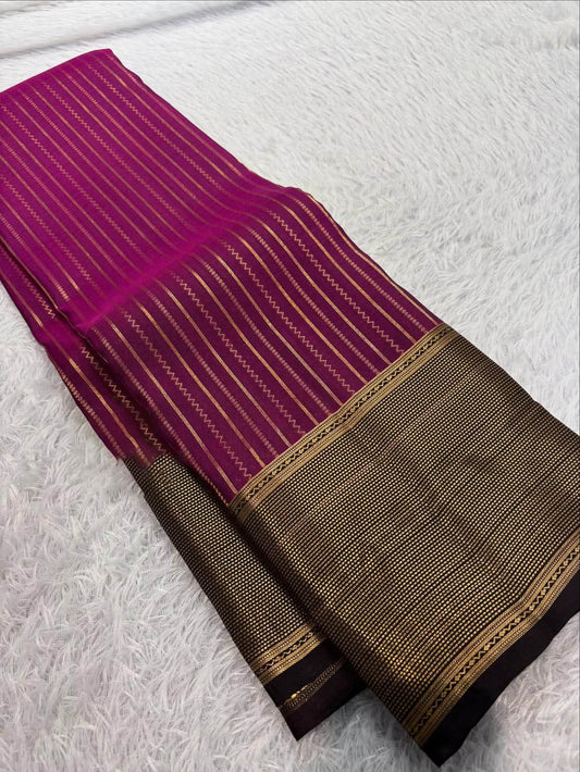 Marvellous Dark Pink Soft Silk Saree With Sonorous Blouse Piece