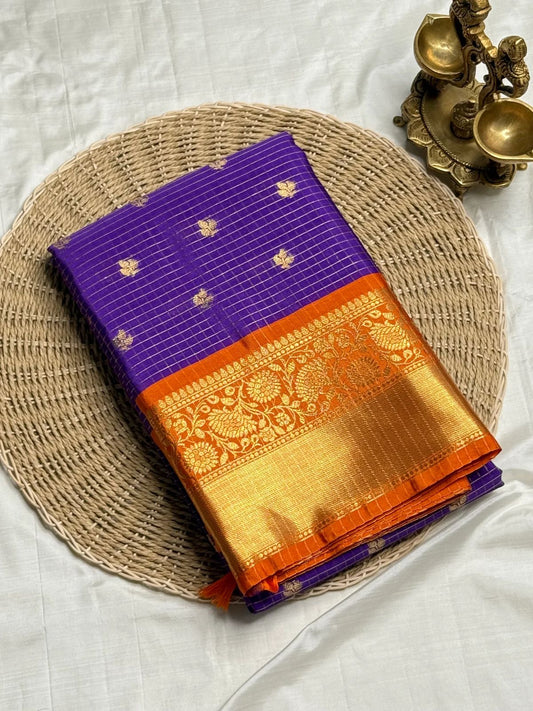 Smashing Royal Blue Soft Silk Saree With Demanding Blouse Piece
