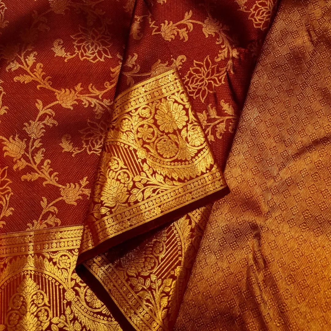 Adorable Wine Soft Banarasi Silk Saree With Scrupulous Blouse Piece