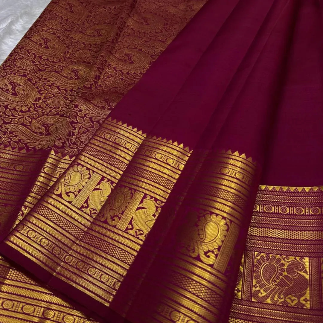 Amazing Dark Pink Soft Banarasi Silk Saree With Ornate Blouse Piece