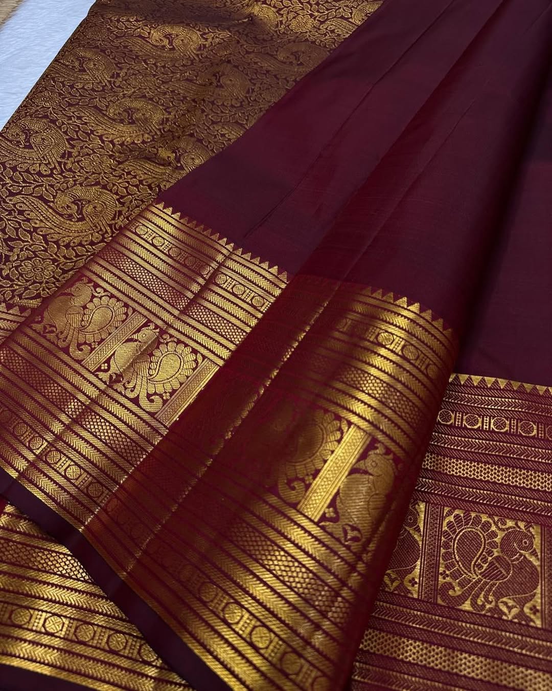 Nemesis Maroon Soft Banarasi Silk Saree With Vivacious Blouse Piece