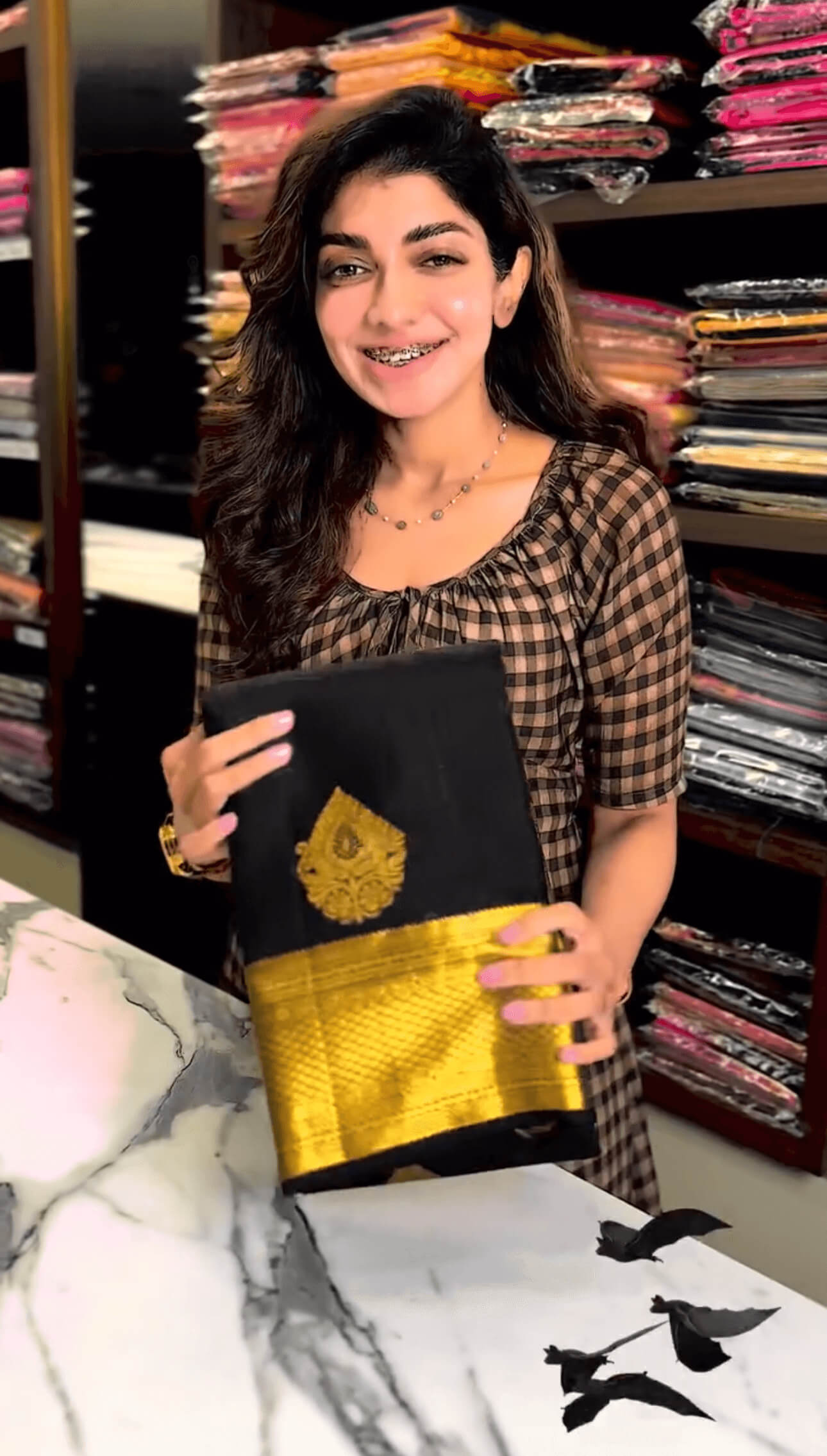 Luxuriant Black Soft Banarasi Silk Saree With Demanding Blouse Piece