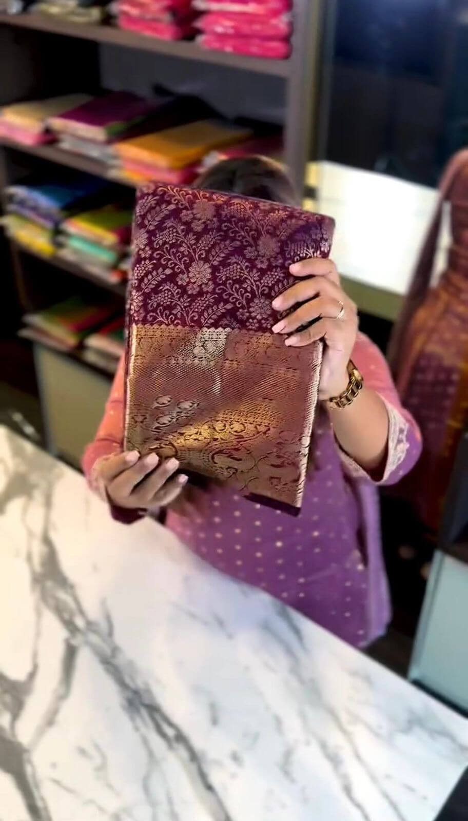 Susurrous Purple Soft Banarasi Silk Saree With Cynosure Blouse Piece
