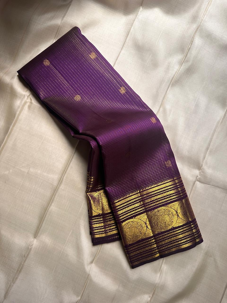 Refreshing Purple Soft Banarasi Silk Saree With Blooming Blouse Piece