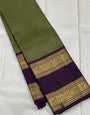 Felicitous Green Soft Silk Saree With Palimpsest Blouse Piece