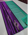 Beauteous Purple Soft Silk Saree With Prettiest Blouse Piece