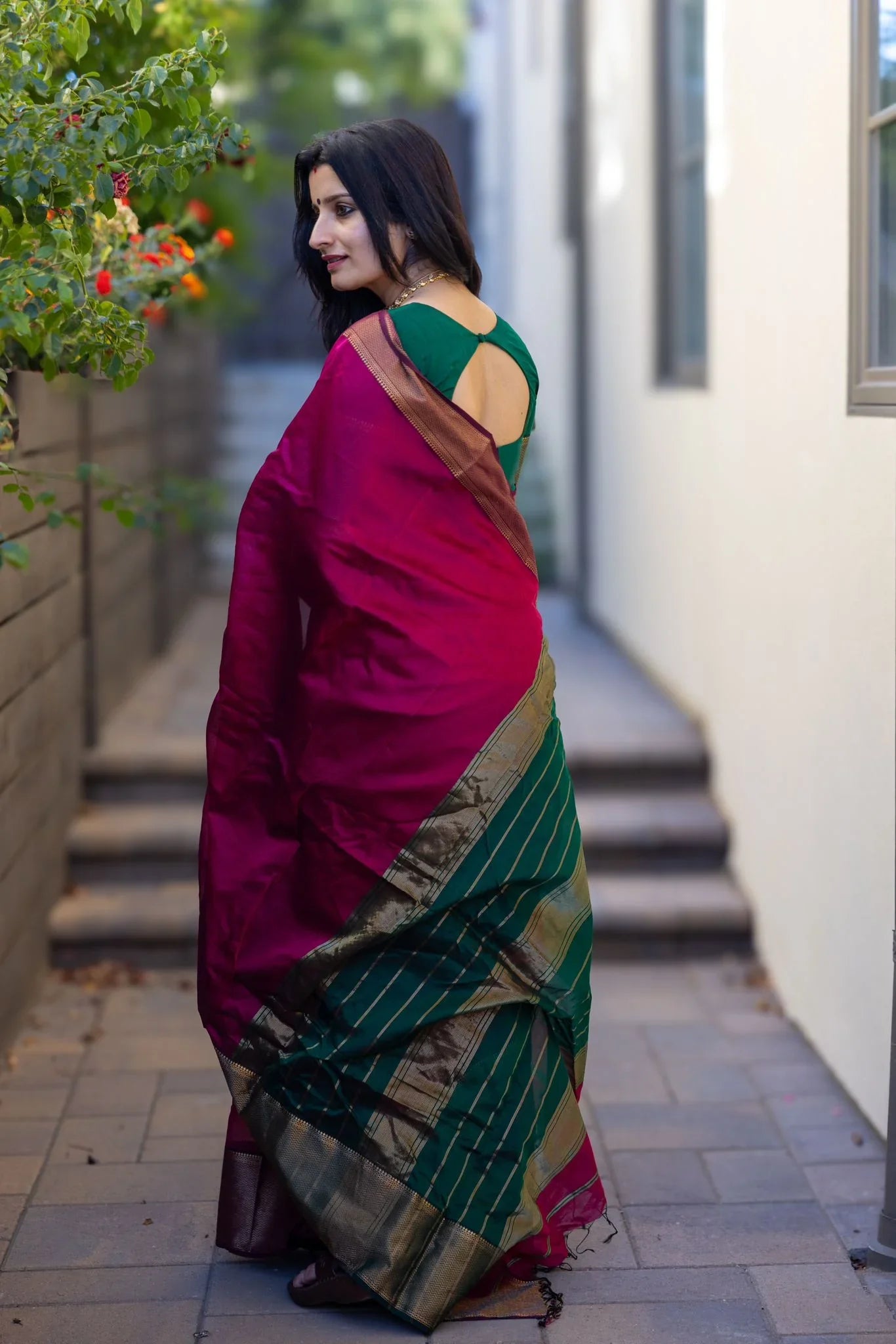 Girlish Dark Pink Soft Silk Saree With Desiring Blouse Piece