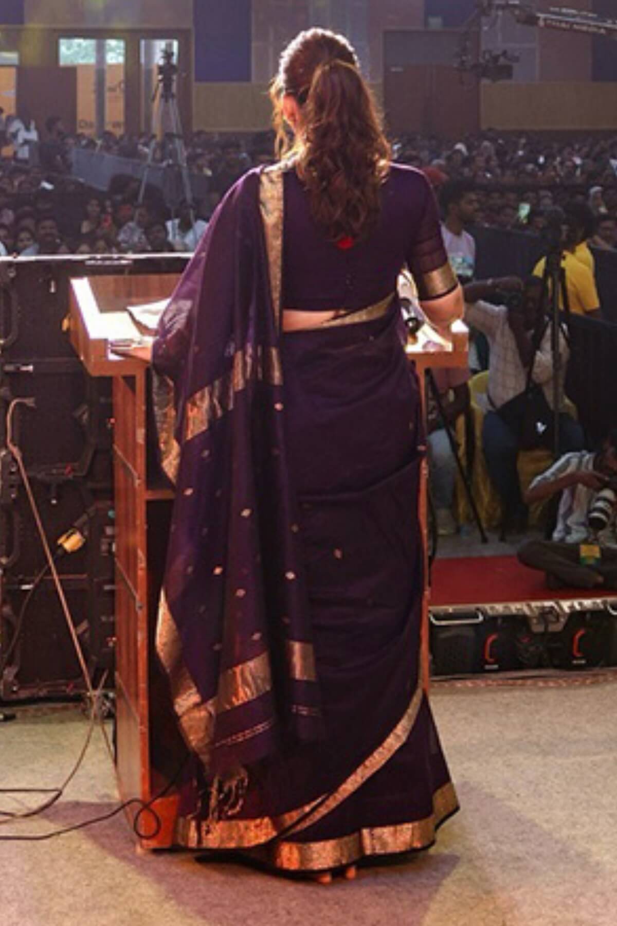 Adorable Purple Cotton Silk Saree With Desiring Blouse Piece