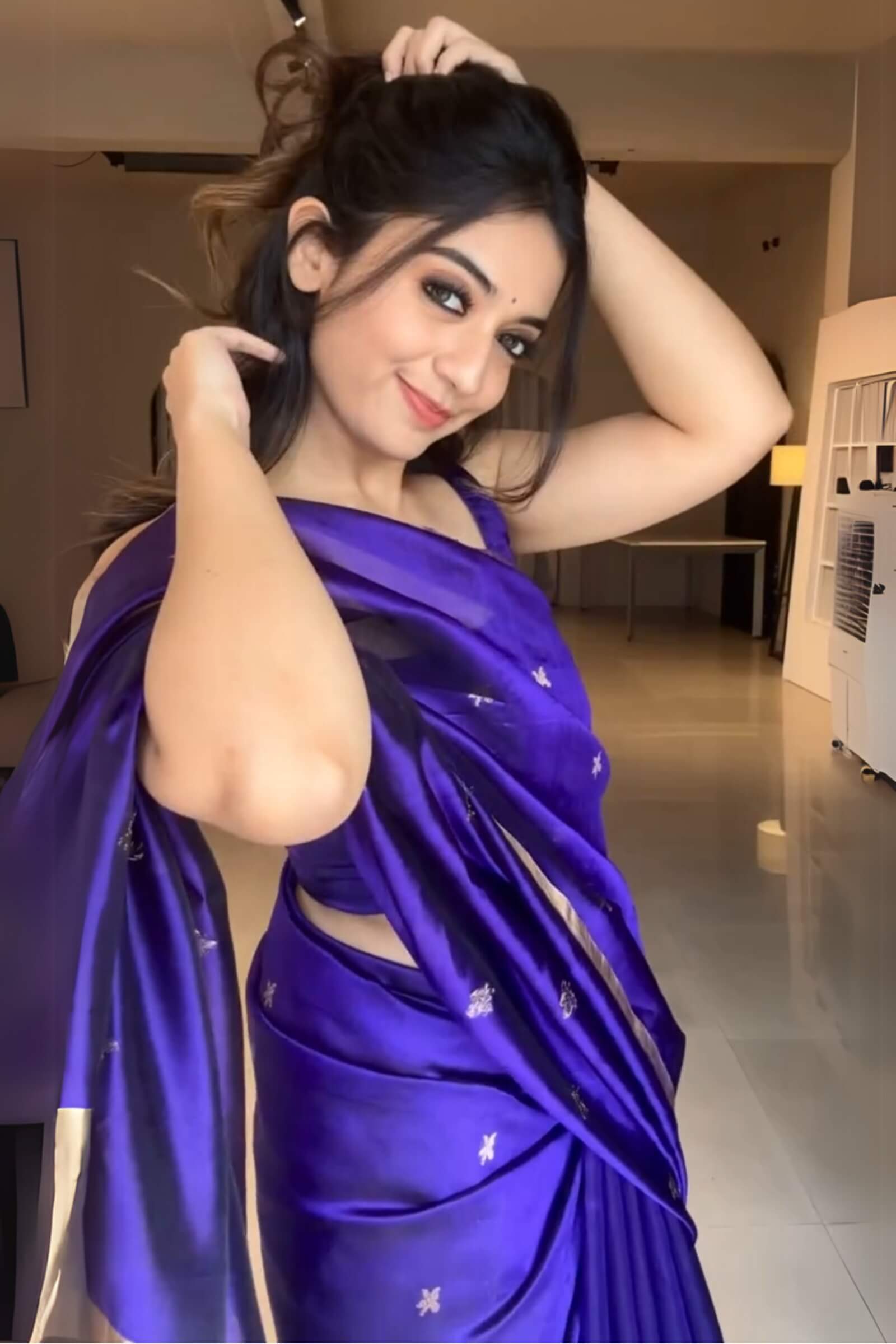 Majesty Royal Blue Soft Silk Saree With Forbearance Blouse Piece