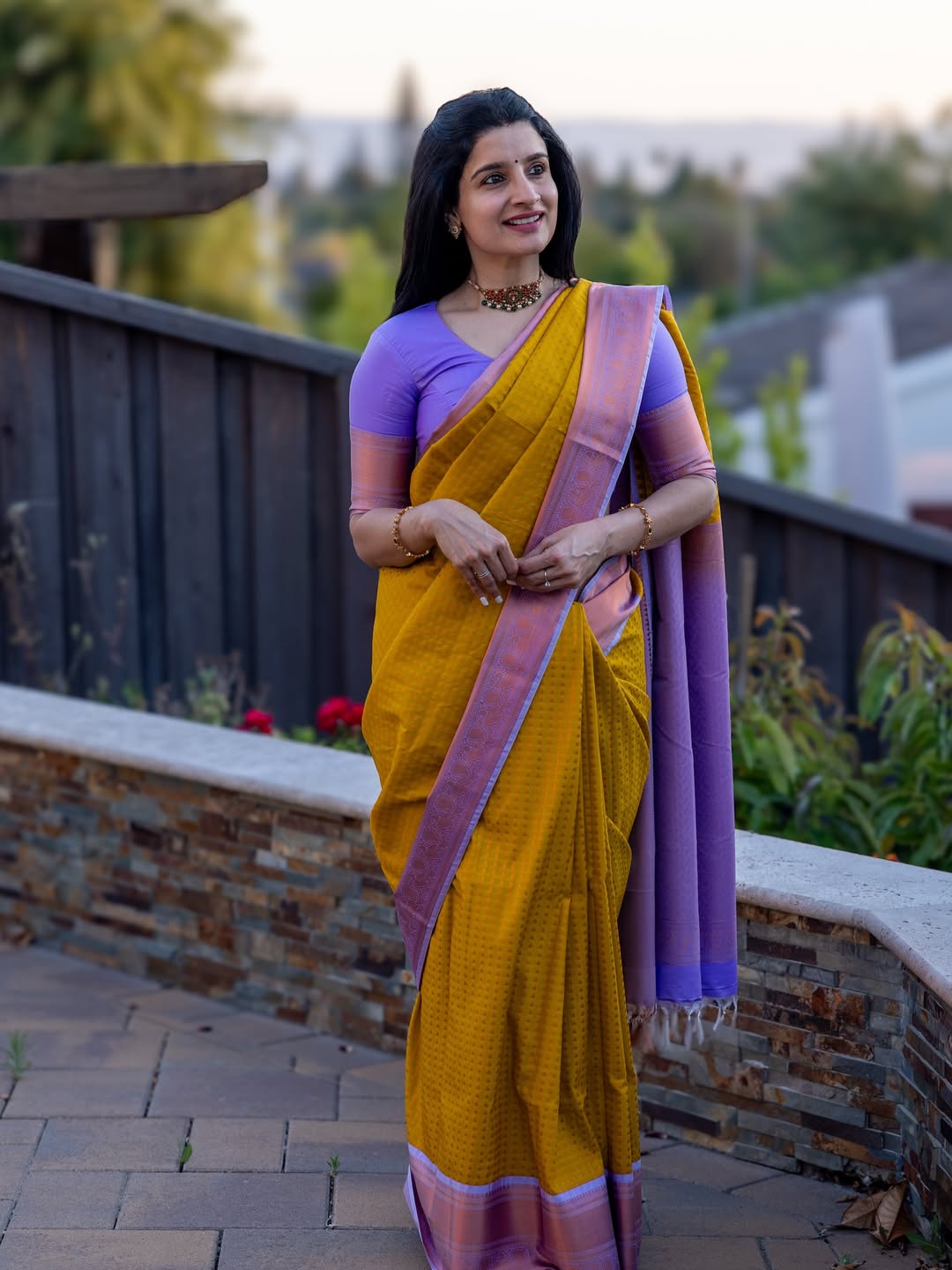 Piquant Yellow Soft Silk Saree With Eloquence Blouse Piece