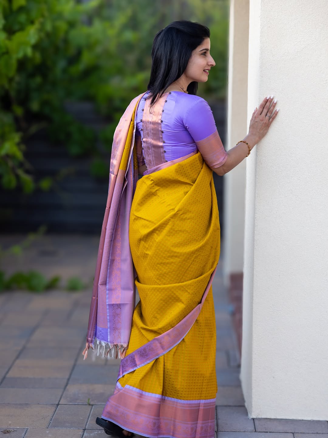 Piquant Yellow Soft Silk Saree With Eloquence Blouse Piece