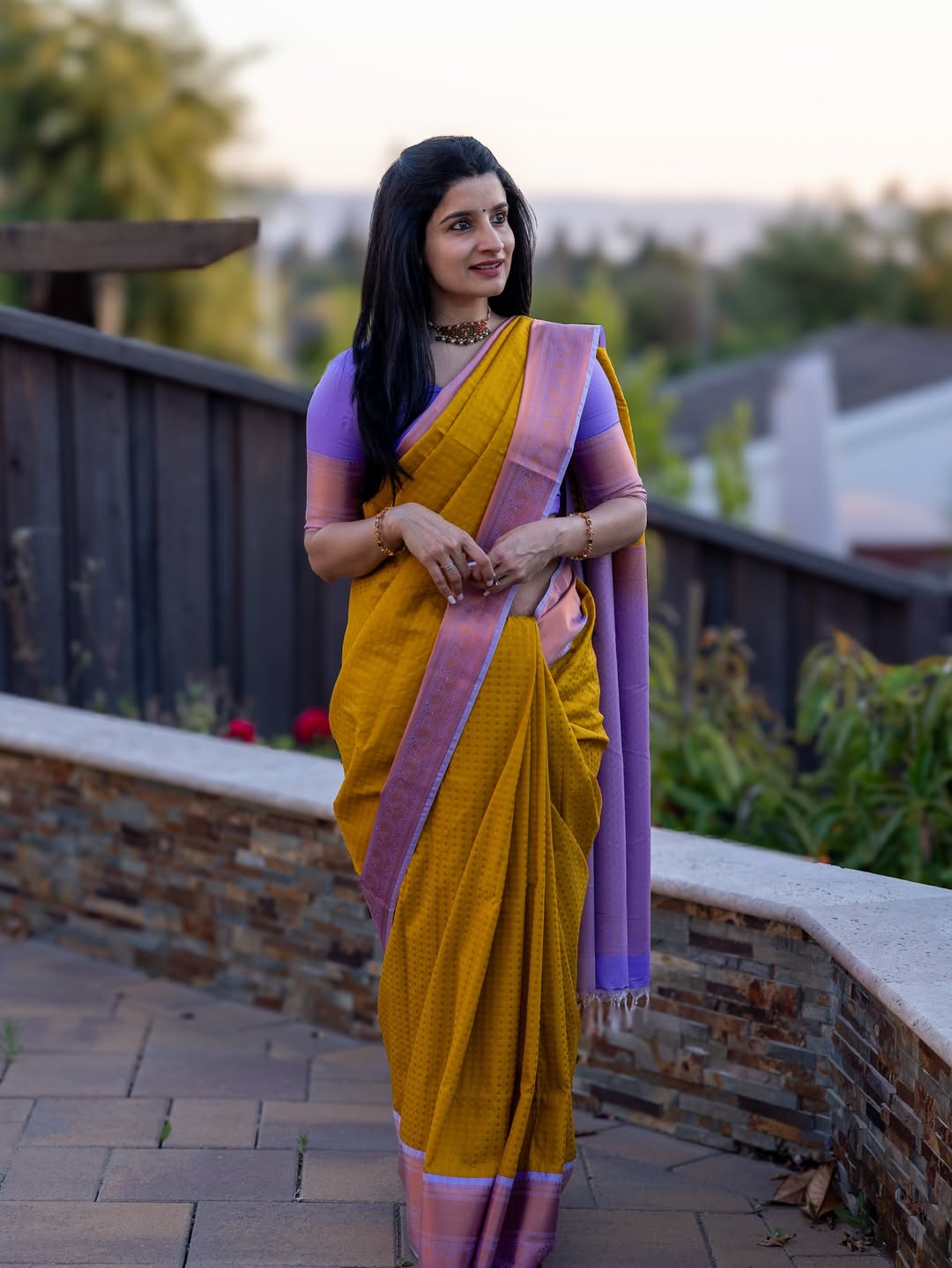 Piquant Yellow Soft Silk Saree With Eloquence Blouse Piece