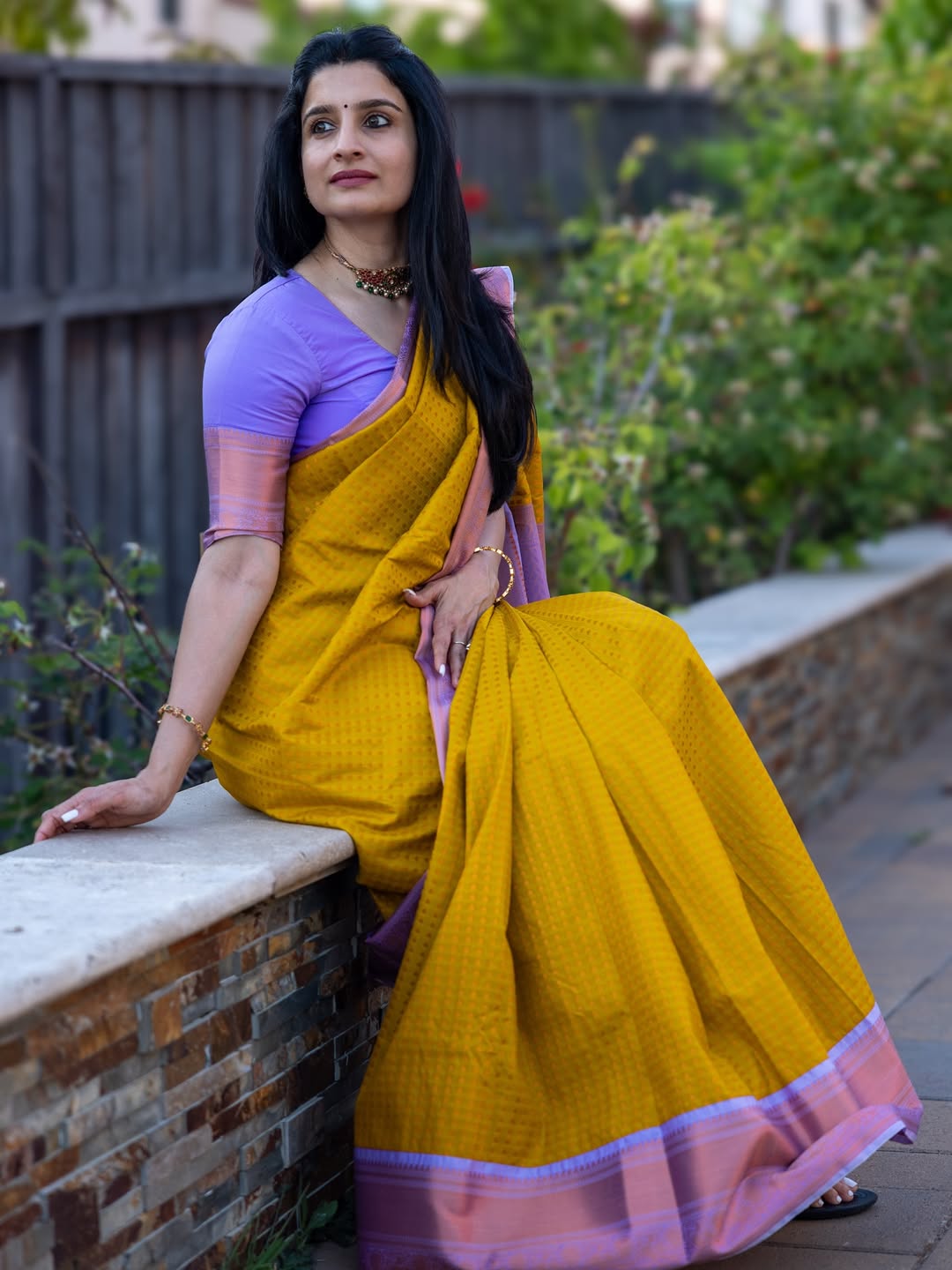 Piquant Yellow Soft Silk Saree With Eloquence Blouse Piece