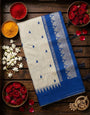 Surpassing Beige Cotton Silk Saree With Desiring Blouse Piece
