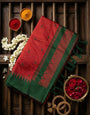 Transcendent Maroon Cotton Silk Saree With Murmurous Blouse Piece