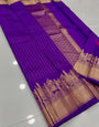 Invaluable Purple Soft Silk Saree With Propinquity Blouse Piece