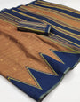 Charismatic Brown Printed Cotton Silk Saree With Pretty Blouse Piece