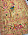 Invaluable Pista Pashmina Silk Saree With Enigmatic Blouse Piece