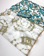 Nectarous Off White Printed Cotton Silk Saree With Classic Blouse Piece