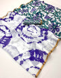 Scintillating Off White Printed Cotton Silk Saree With Girlish Blouse Piece