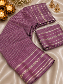Demanding Pink Banarasi Viscose Silk Saree With Enchanting Blouse Piece