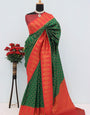 Delightful Dark Green Soft Banarasi Silk Saree With Desirable Blouse Piece