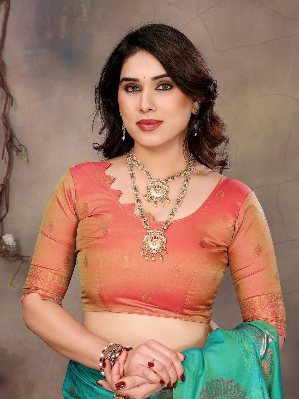 Susurrous Sea Green Soft Banarasi Silk Saree With Grandiose Blouse Piece