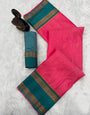 Desuetude Dark Pink Soft Banarasi Silk Saree With Beleaguer Blouse Piece