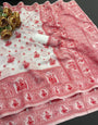 Wonderful Off White Cotton Silk Saree With Ratatouille Blouse Piece