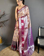 Designer Beige Kanjivaram Silk Saree With Pleasurable Blouse Piece