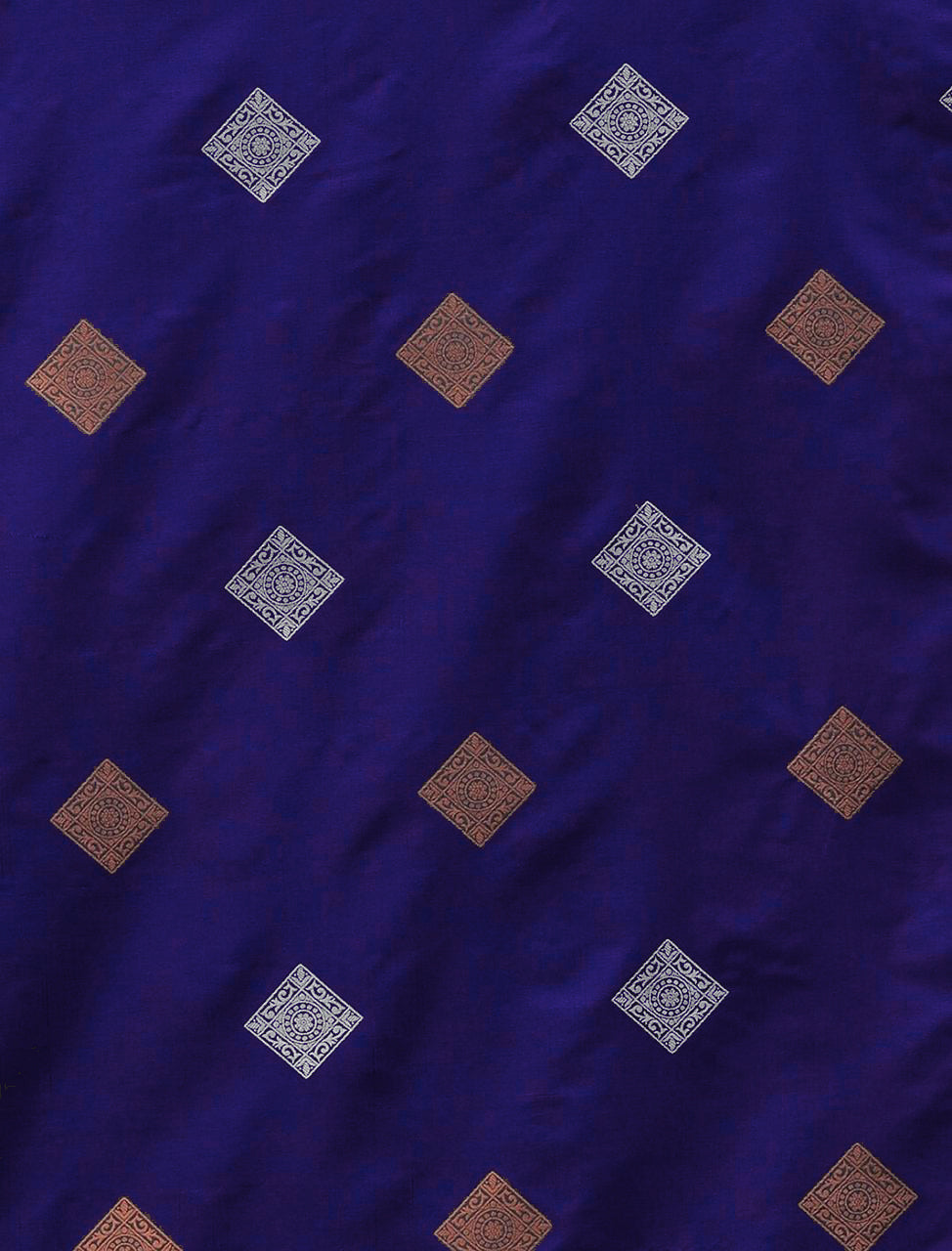 Demesne Royal Blue Soft Silk Saree With Excellent Blouse Piece