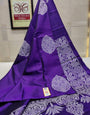 Deserving Purple Soft Silk Saree With Unique Blouse Piece