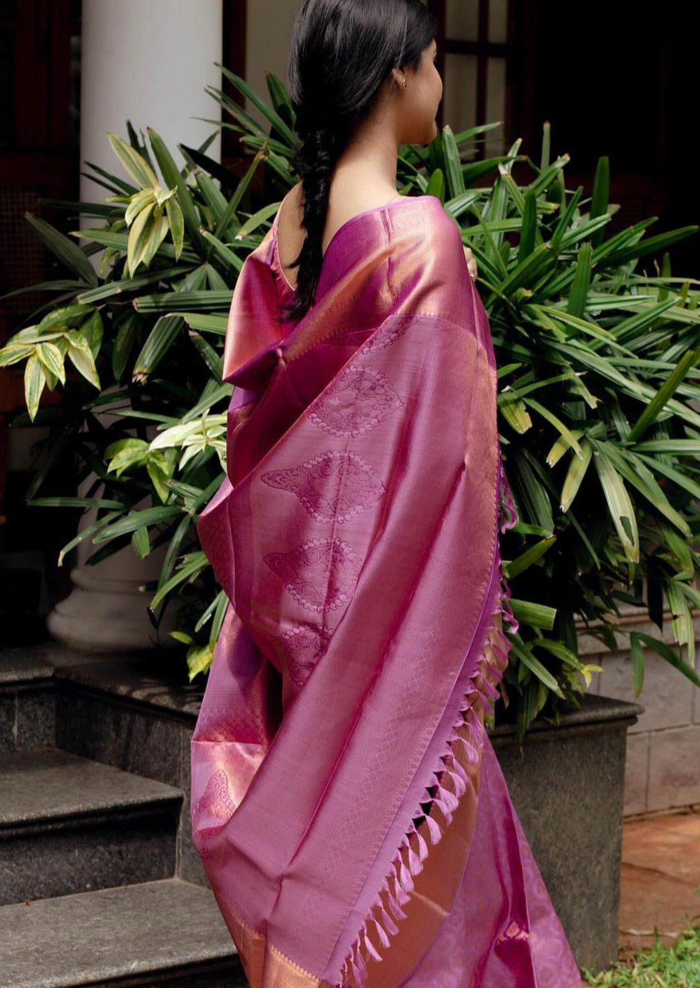 Sensational Pink Soft Silk Saree With Panoply Blouse Piece