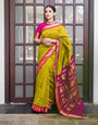 Marvellous Mustard Soft Banarasi Silk Saree With Precious Blouse Piece
